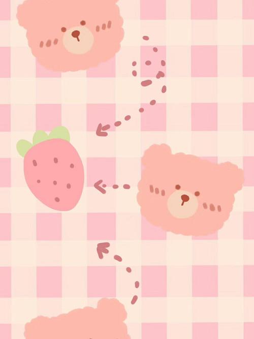 可爱粉色系壁纸画师:奶油桃子π转自:陈… - 堆糖,美图壁纸兴趣社区