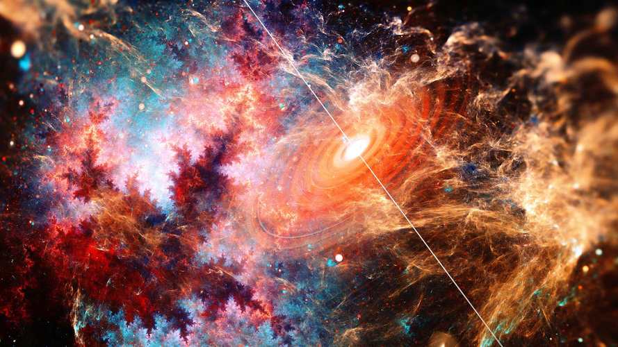 美丽炫彩银河艺术图片 宇宙电脑壁纸 - like壁纸网