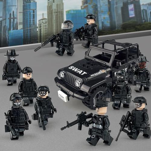 【官方直售】乐高(lego)特种兵警察人仔积木军事系列同款小颗粒特警
