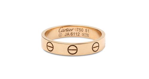cartier(卡地亚) love系列750玫瑰金戒指