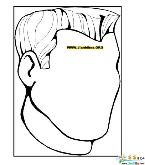 人脸轮廓简笔画如何画人脸部轮廓简笔画关于人脸的轮廓简单画法.