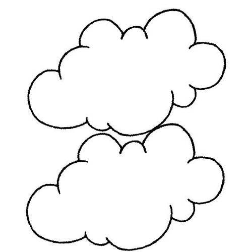 云朵的画法简笔画图解步骤儿童云朵图片简笔画怎么画简笔画教程绘画吧