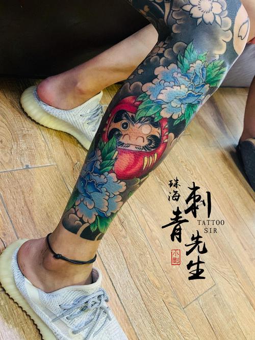 传统花腿_纹身图案手稿图片_阳刚的纹身作品集