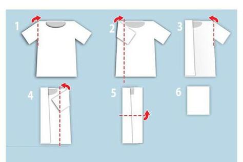 短袖衬衫怎么叠步骤(求图)