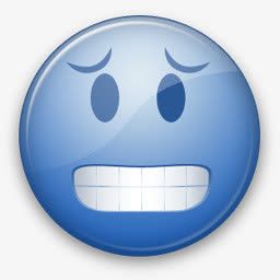 可怕的微笑情感blueticons表情图标