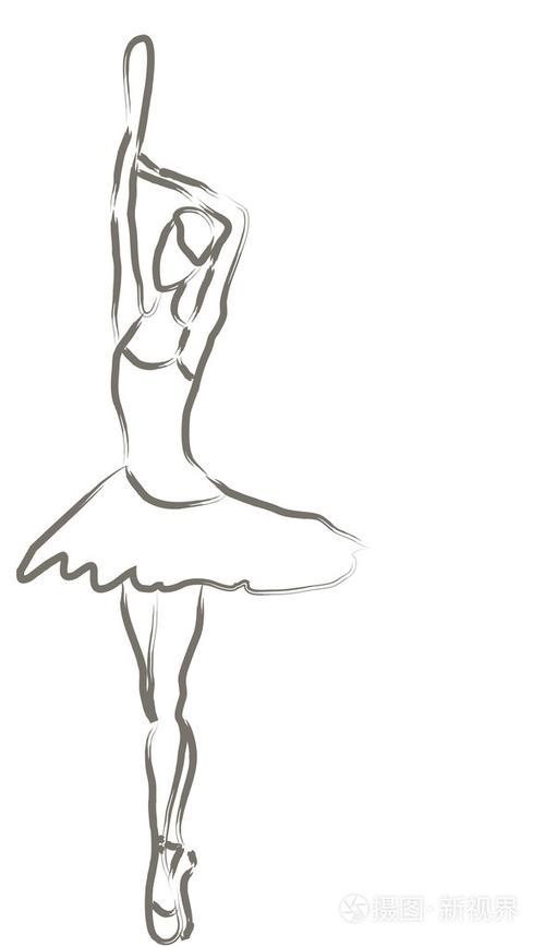 芭蕾舞女演员插画-正版商用图片1bag1z-摄图新视界