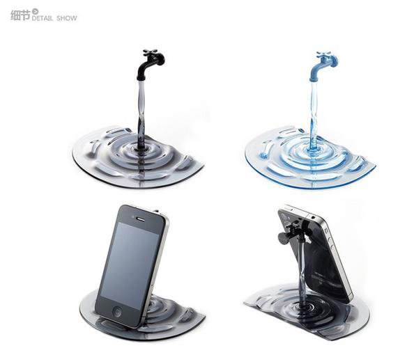悬浮水龙头造型 iphone 手机支架 iphone专用支架 多色可选