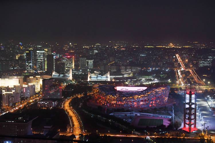 北京,2021年12月19日这是2021年10月28日拍摄的国家体育场夜景