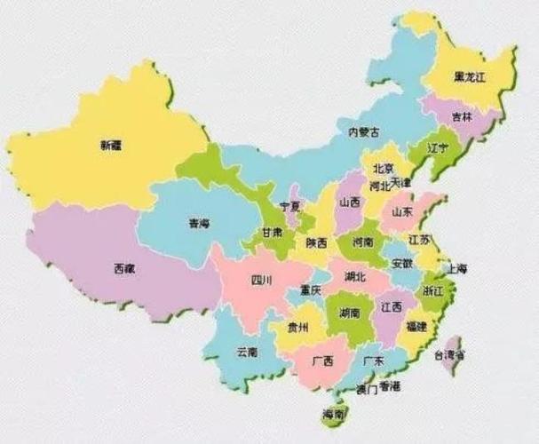 中国军区分布图(一张图巧记中国各省份地图)