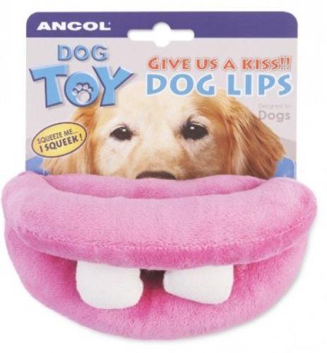ancol plush dog lips dog toy (type may vary)