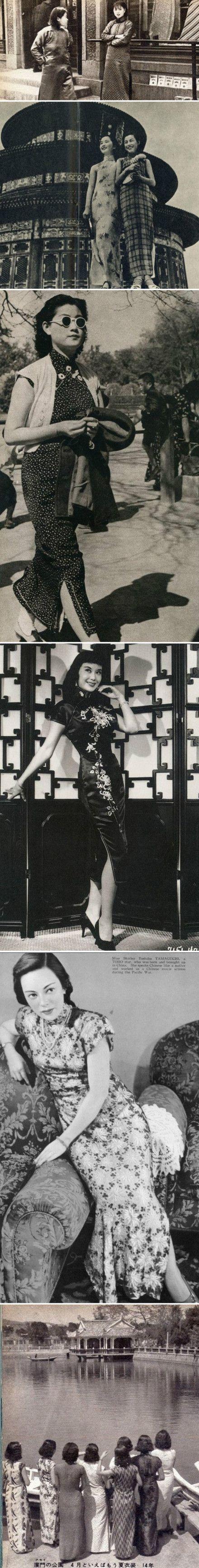 民国时期的旗袍美女,将旗袍演绎得千姿百态,楚楚动人的莫过于上海女人