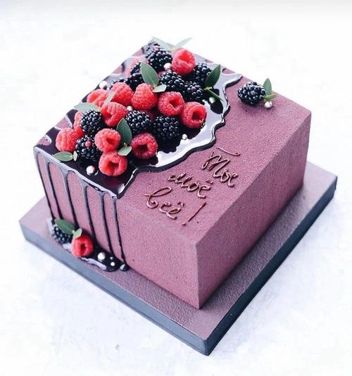 网红简约慕斯奶油蛋糕男女生日蛋糕成都同城配送新鲜生日蛋糕