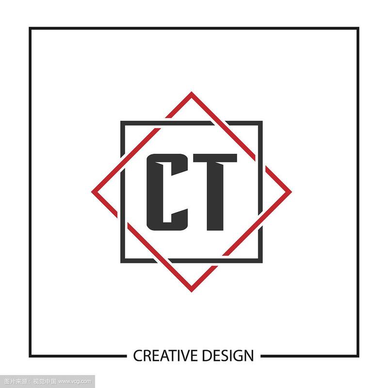 首字母ct标志模板设计