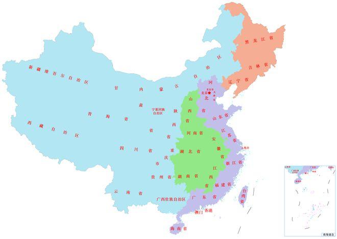 中国区域划分有哪几种方法你所在的省份属于哪个区域