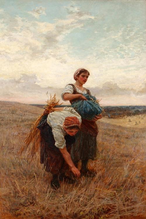 《拾穗者》,弗雷德里克.摩根,1880