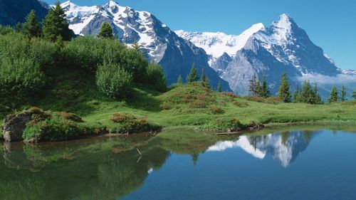 美丽的阿尔卑斯山风景电脑桌面壁纸下载