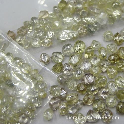 天然金刚石钻石原石颗粒透明干净超硬材料适用于实验标本收藏五金加工