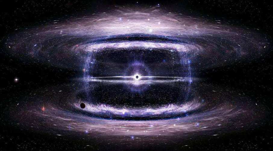 黑洞与星系碰撞