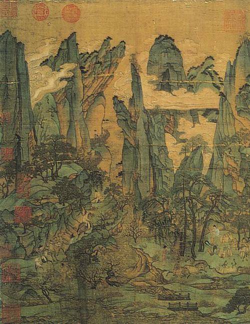  p data-id="go02ooq7of">《青绿山水图》是唐代画家李思训创作的绘画
