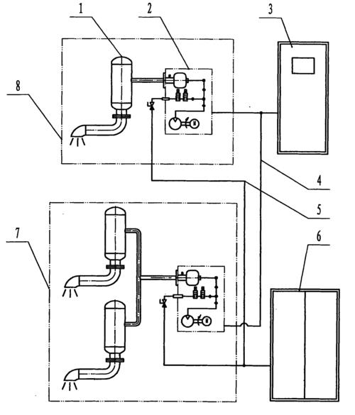 cn201170562y_一种用有旋涡气泵的高效配气引发器的锅炉吹灰器系统