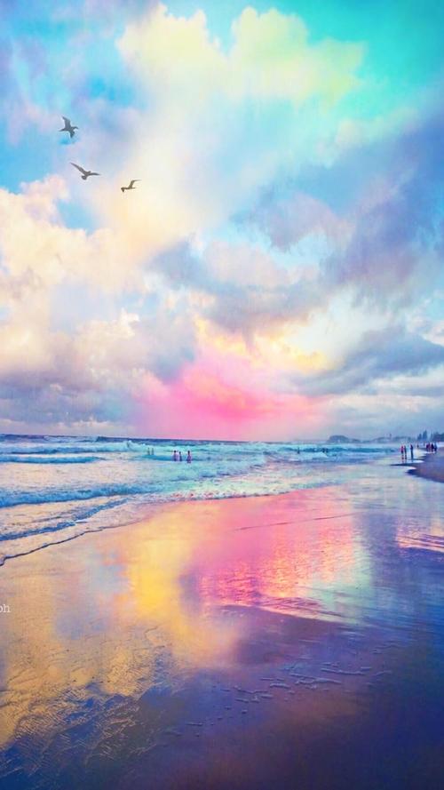 唯美浪漫海边风景图片手机壁纸
