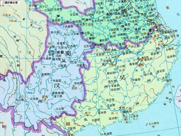 三国时期蜀地的地图
