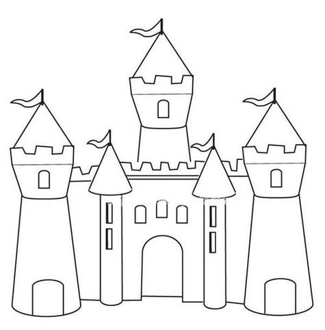 童话里的城堡城堡的简单简笔画