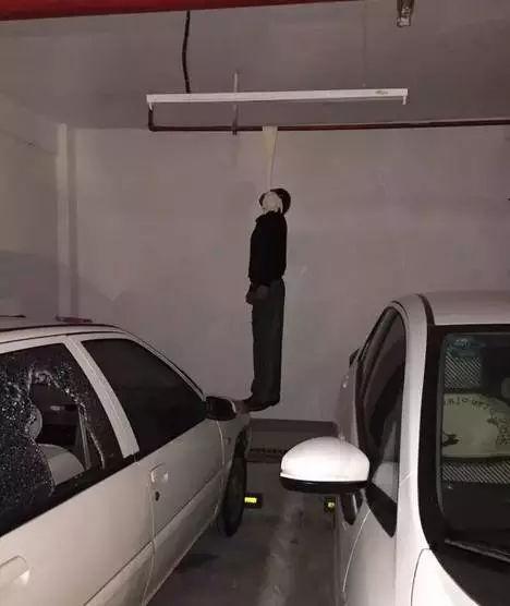 突发:蚌埠某地下车库一男子上吊自杀,一女子死在旁边车内