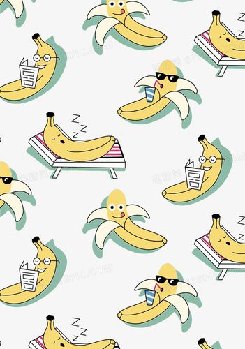 卡通可爱插画香蕉