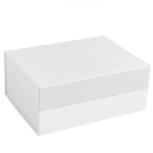 亚马逊热卖折叠礼盒经典白色包装盒衣服鞋子收纳盒翻盖盒子印logo
