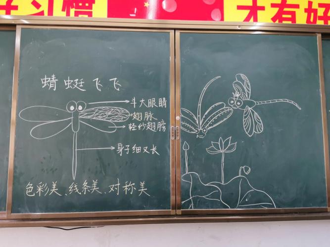 板书设计二年级美术蜻蜓飞飞
