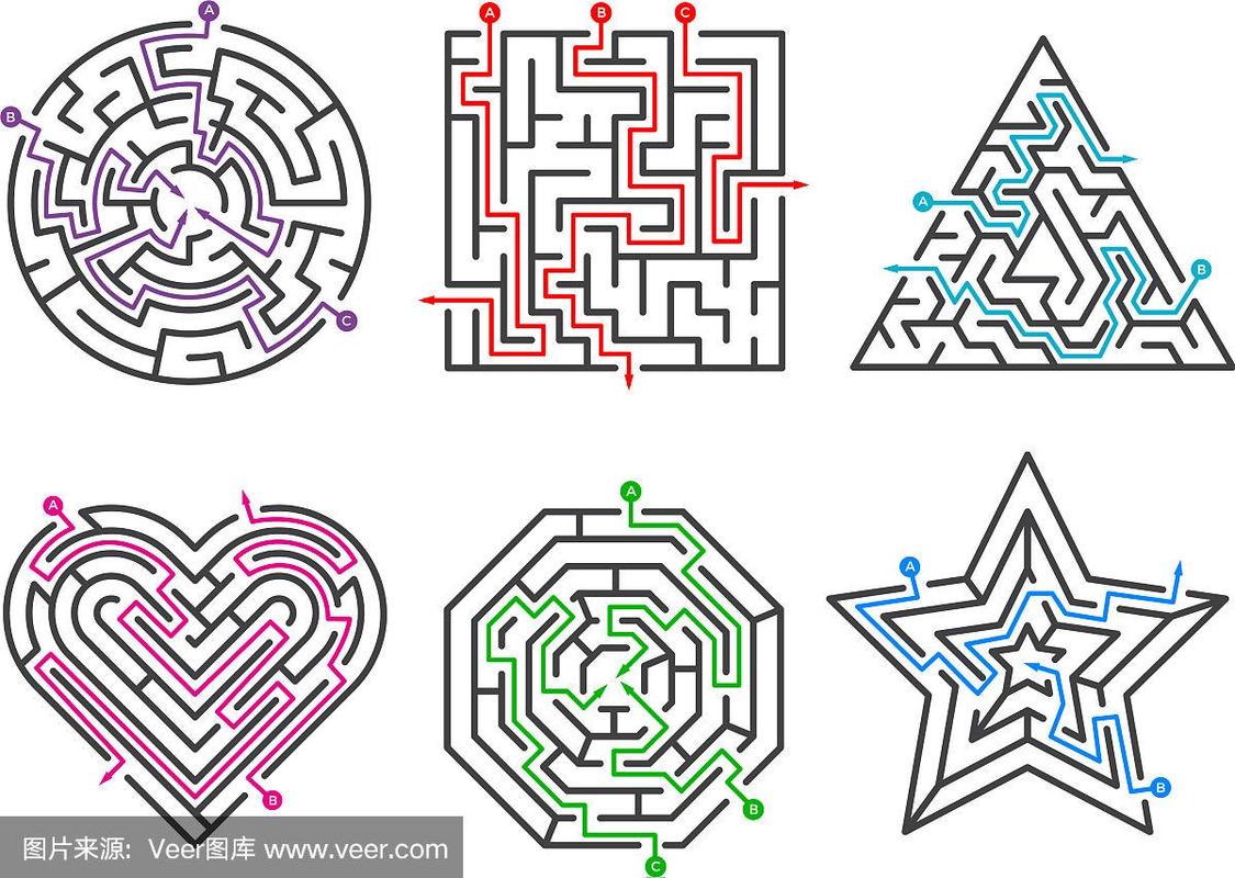 迷宫游戏收集各种迷宫形状