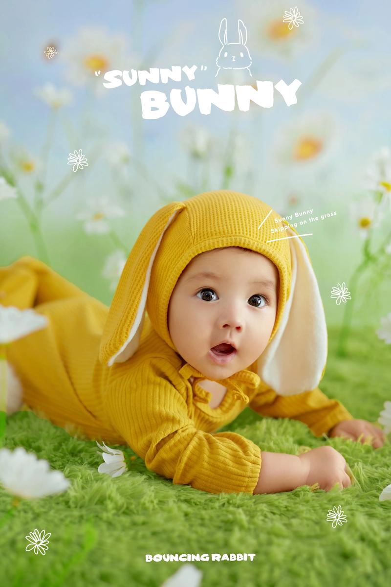 温州儿童摄影可爱的小兔纸get同款
