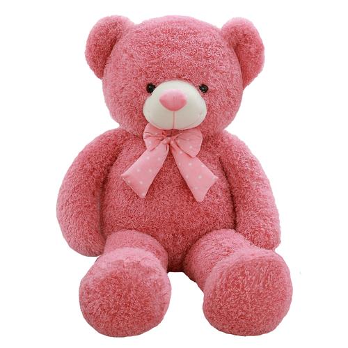 可爱抱抱熊公仔泰迪熊猫粉色布娃娃女孩睡觉抱枕毛绒玩具大熊女生