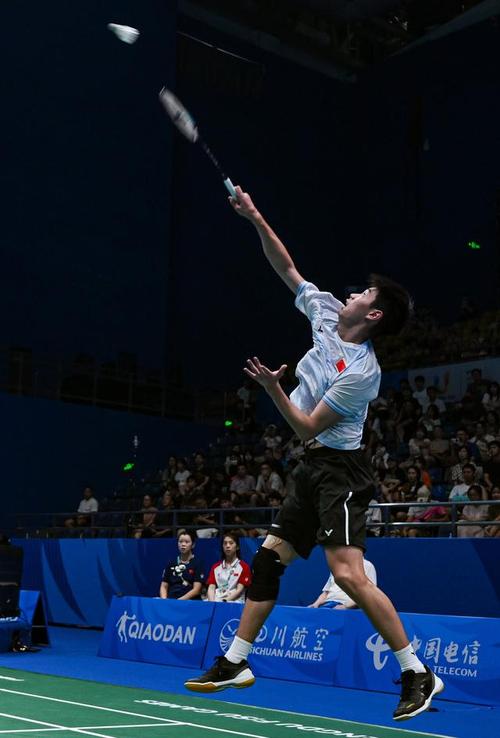当日,第31届世界大学生夏季运动会羽毛球男子单打1/16决赛在成都举行.