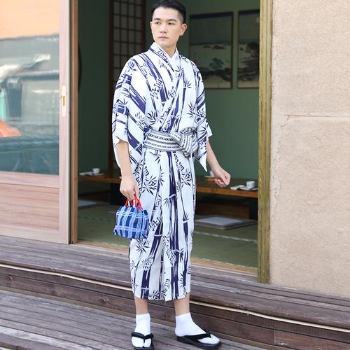 男士传统和服浴衣日本正装古典樱花花季古装cosplay男装