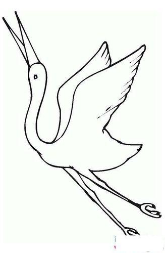 简笔画大全漂亮一点儿的丹顶鹤的简笔画简笔画丹顶鹤怎么画仙鹤怎么画
