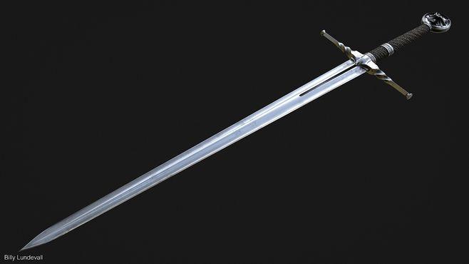 witcher iron sword, billy lundevall : modeled i