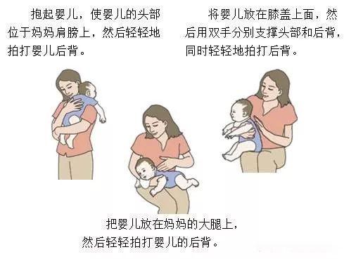 这样拍嗝小心宝宝患吸入性肺炎吐奶呛奶后的正确做法是