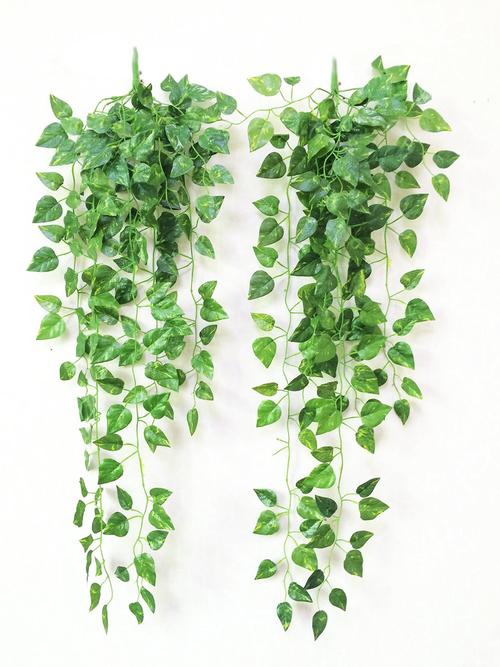 yatim 90 厘米 葡萄藤藤蔓 人造植物绿色链条墙挂叶适用于家庭房间