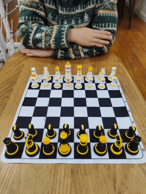 给娃报了有道的国际象棋课程,还有两周开课,赠送的象棋先到了,太可爱