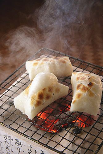 日本进口年糕400g烧烤碳烤红豆汤年糕城北糯米拉伸拉丝糕山形县产