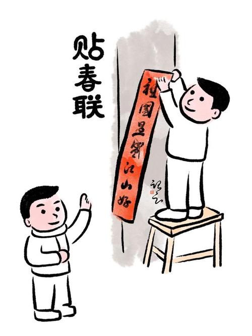 春节习俗漫画,你的家乡是不是也是这样过年的?