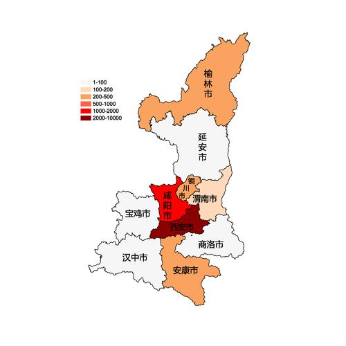 微生信-在线绘制中国陕西省地图(疫情图,热图)