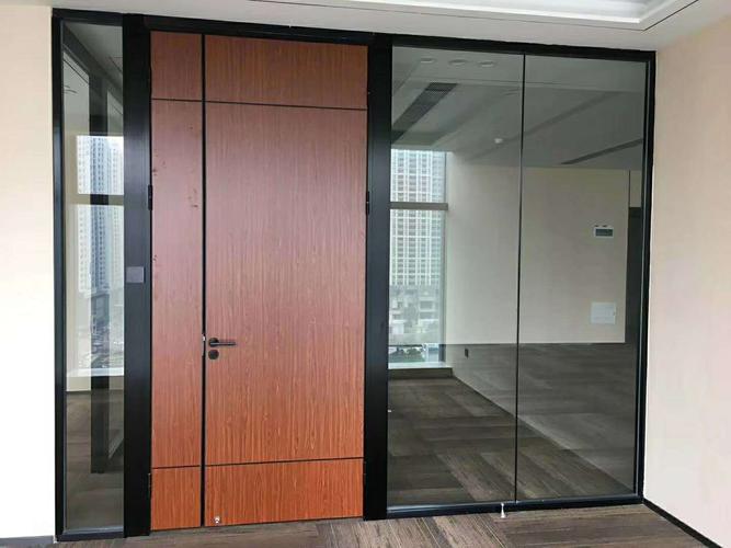 铝框生态门现代简约铝木门办公家居套装门同款可订制不锈钢框木门