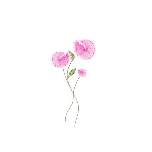 手绘粉色小花朵