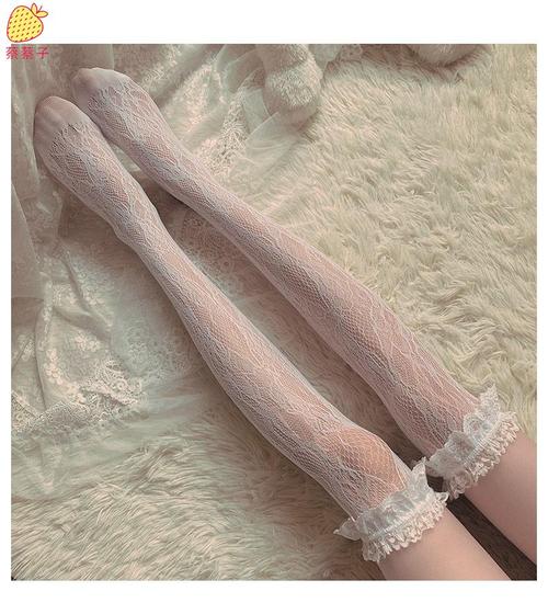 可莉允白丝袜女萝莉可爱软妹子日系袜子学生蕾丝花边蝴蝶结短筒袜丝袜