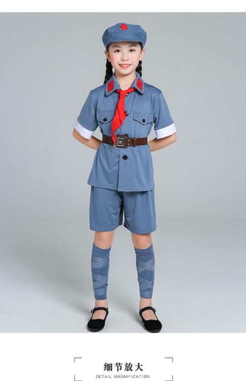 迪士尼(disney)旗舰儿童小红军演出衣服红军衣服儿童小孩红军演出服服