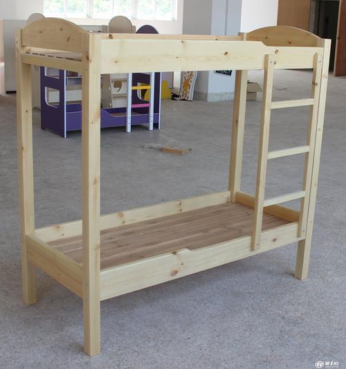 幼儿园专用双层实木床 上下铺小床 幼儿园床 木质儿童