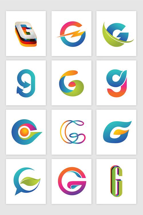 g字母标志logo矢量设计图形